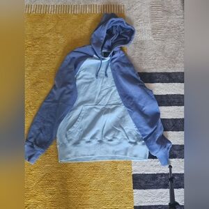 J.Crew Blue Colorblock Hoodie (M)